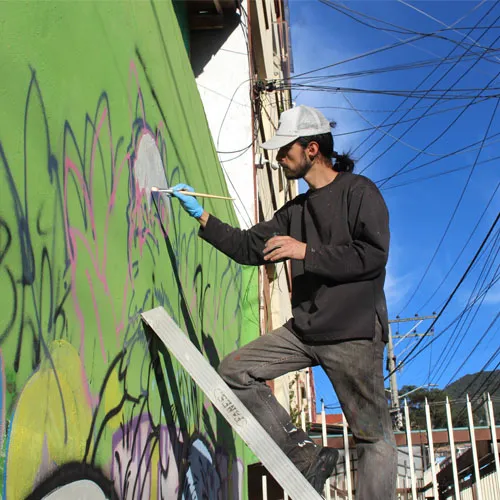 Artista emergente - mural caleidoskopio